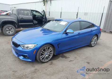 2017 BMW 430I Gran Coupe from USA, damaged, VIN WBA4F7C54HG438570